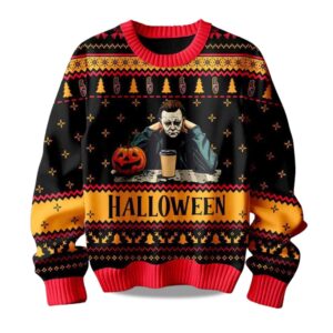 2025 Michael Myers Halloween Christmas Ugly Sweater