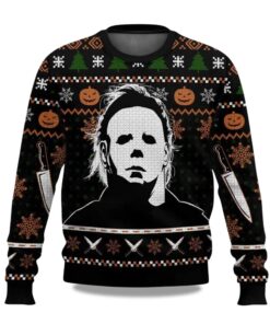 2025 Michael Myers Ugly Christmas Sweater