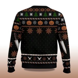 Alternative view of 2025 Michael Myers Ugly Christmas Sweater
