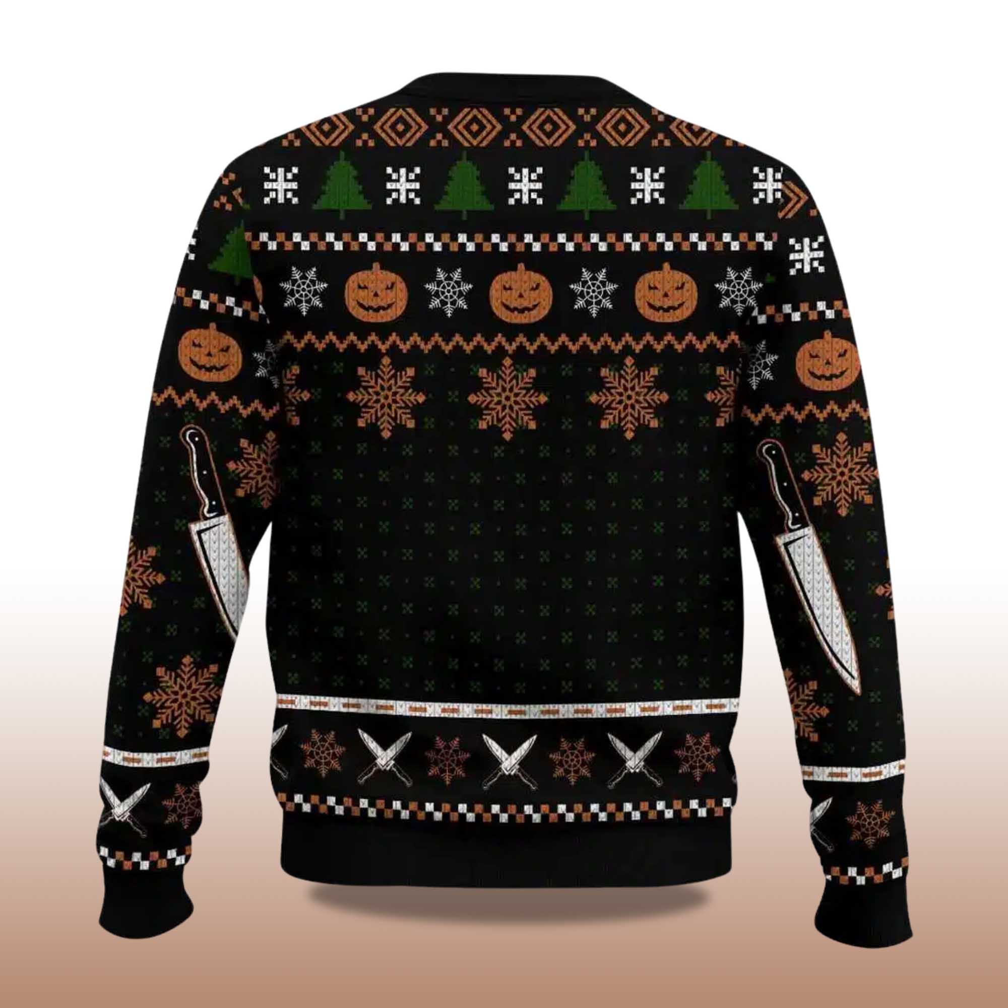 Alternative view of 2025 Michael Myers Ugly Christmas Sweater