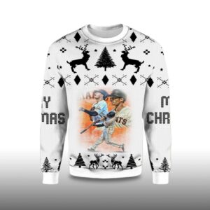 Alternative view of 2025 Mike Yastrzemski San Francisco Giants Ugly Christmas Sweater