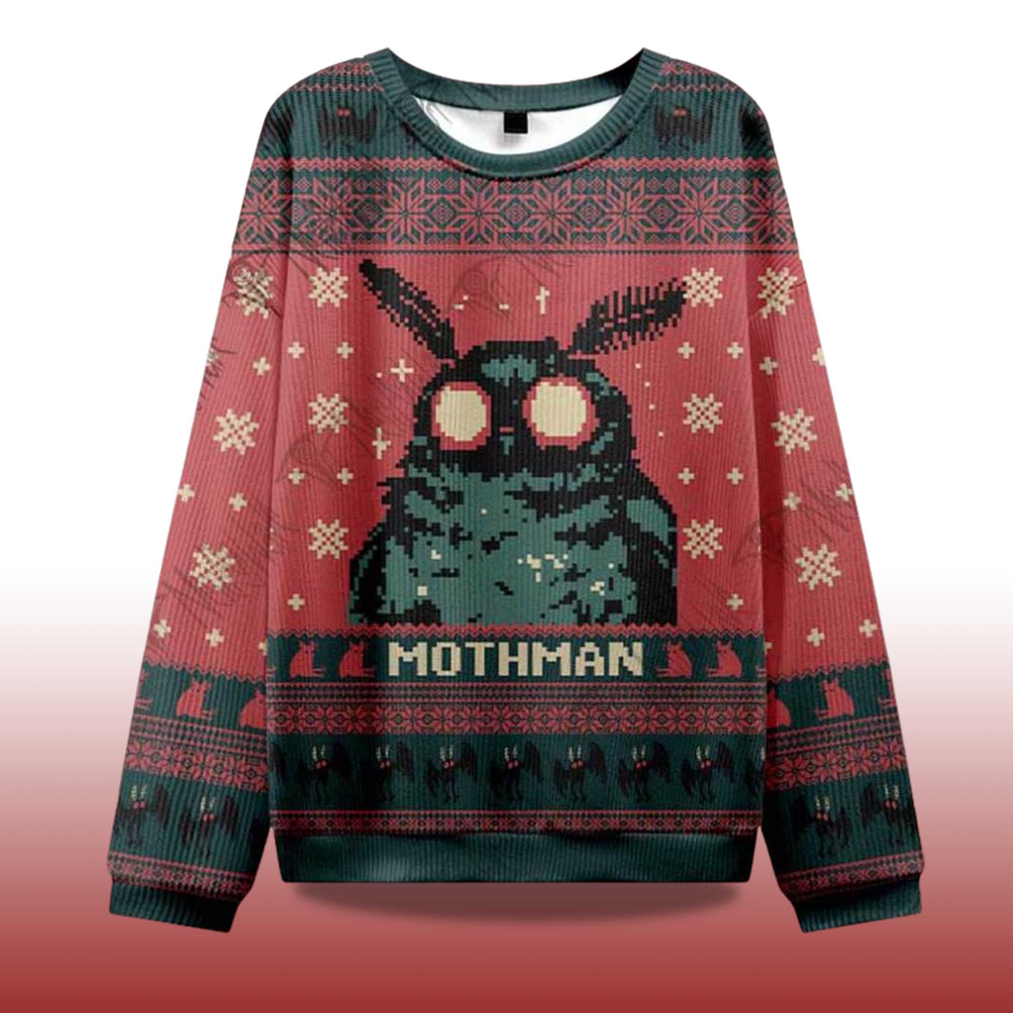 Alternative view of 2025 Mothman Ugly Christmas Sweater