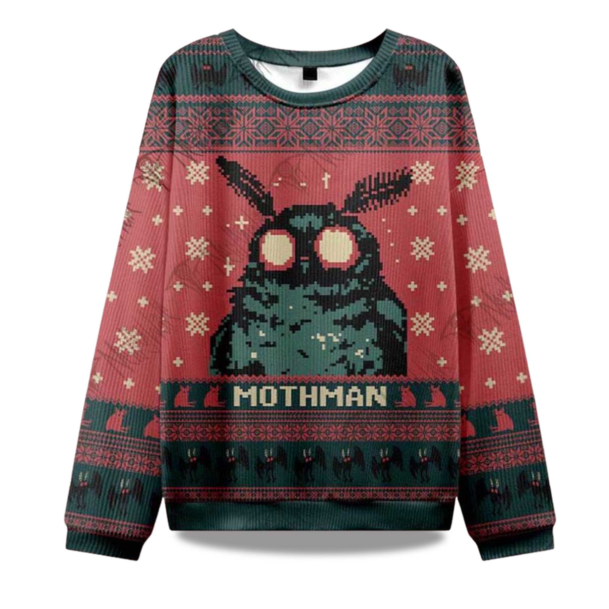 2025 Mothman Ugly Christmas Sweater
