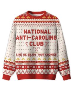 2025 National Anti-Caroling Club Ugly Christmas Sweater