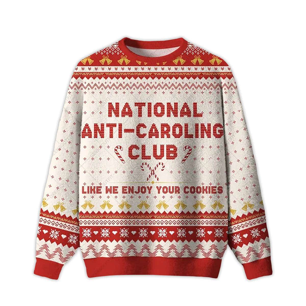 2025 National Anti-Caroling Club Ugly Christmas Sweater