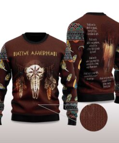Alternative view of 2025 Native Skull Ugly Christmas Sweater