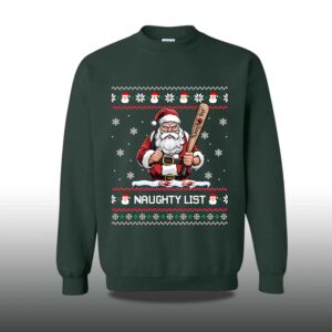 Alternative view of 2025 Naughty List Santa Ugly Christmas Sweater