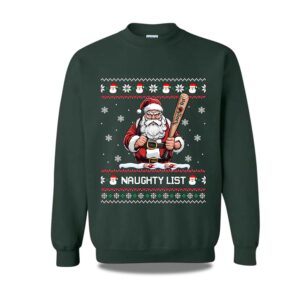 2025 Naughty List Santa Ugly Christmas Sweater