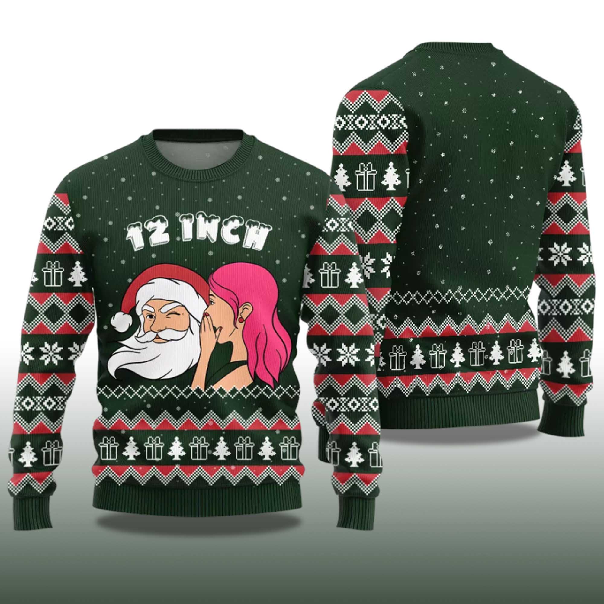 Alternative view of 2025 Naughty Santa 12 Inch Surprise Ugly Christmas Sweater