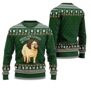 2025 Neigh-Ver Looked Better Ugly Christmas Sweater