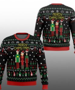 2025 Nerdy Christmas The IT Crowd Ugly Christmas Sweater 
