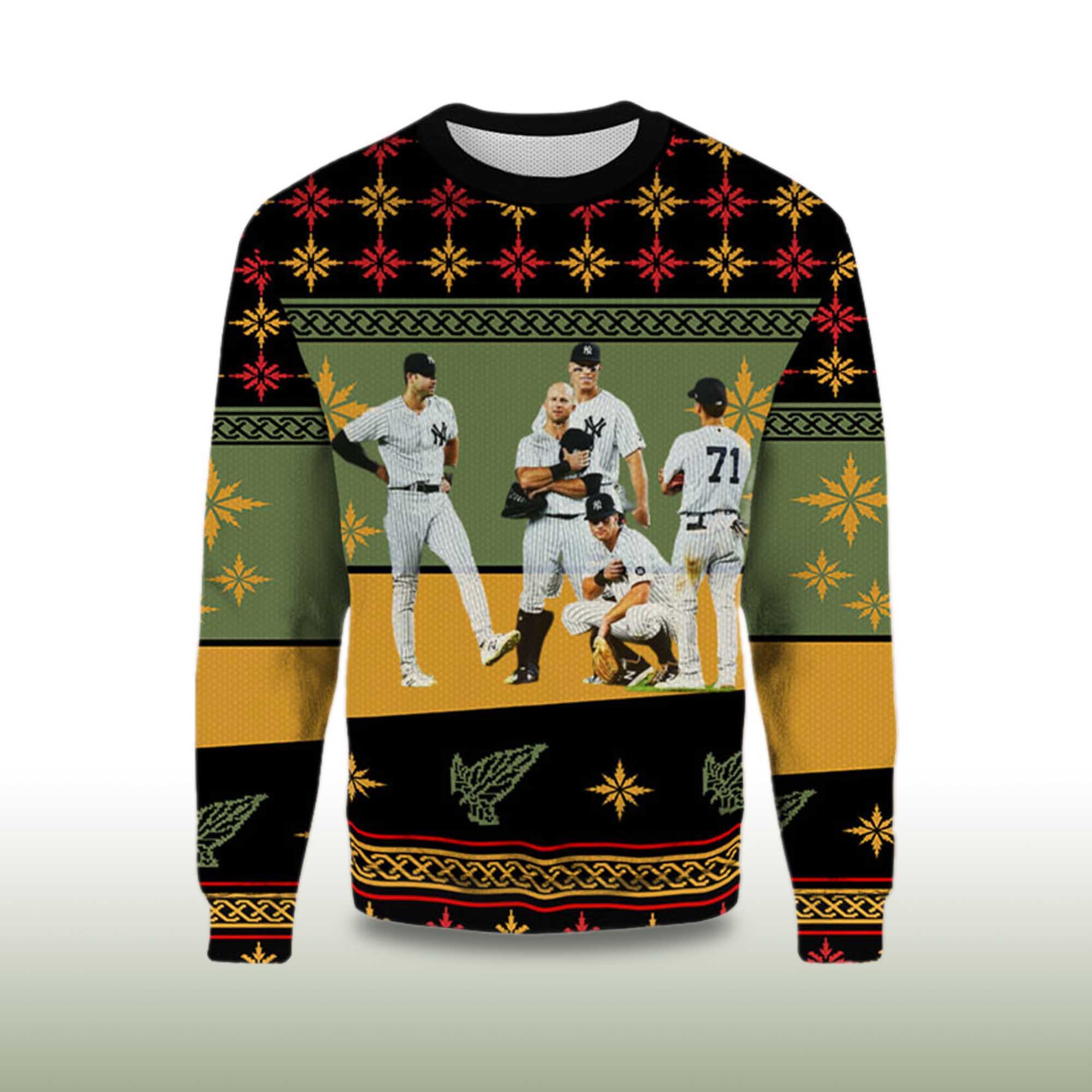 Alternative view of 2025 New York Yankees Ugly Christmas Sweater