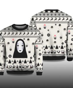 Alternative view of 2025 No Face White Ugly Christmas Sweater