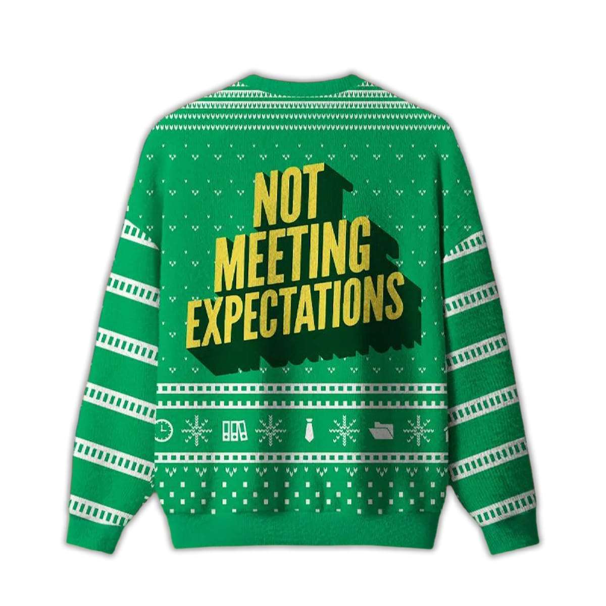 Alternative view of 2025 Not Meeting Expectations Ugly Chirstmas Sweater