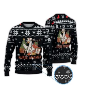 2025 Nurse Amanda Ugly Christmas Sweater