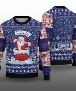 2025 NY Giants Festive Holiday Ugly Sweater 