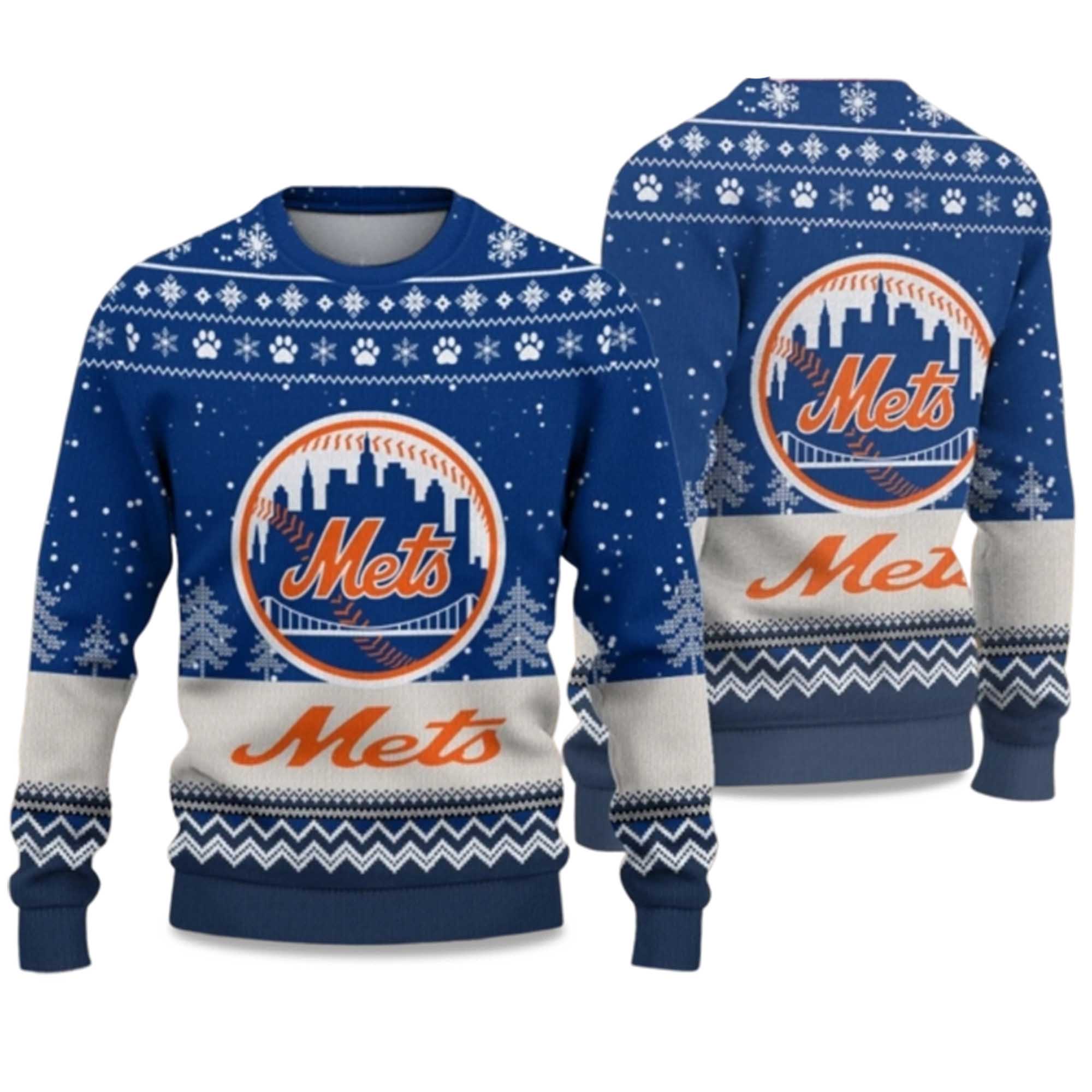 2025 NY Mets Ugly Christmas Sweater
