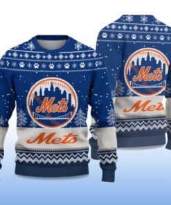 Alternative view of 2025 NY Mets Ugly Christmas Sweater