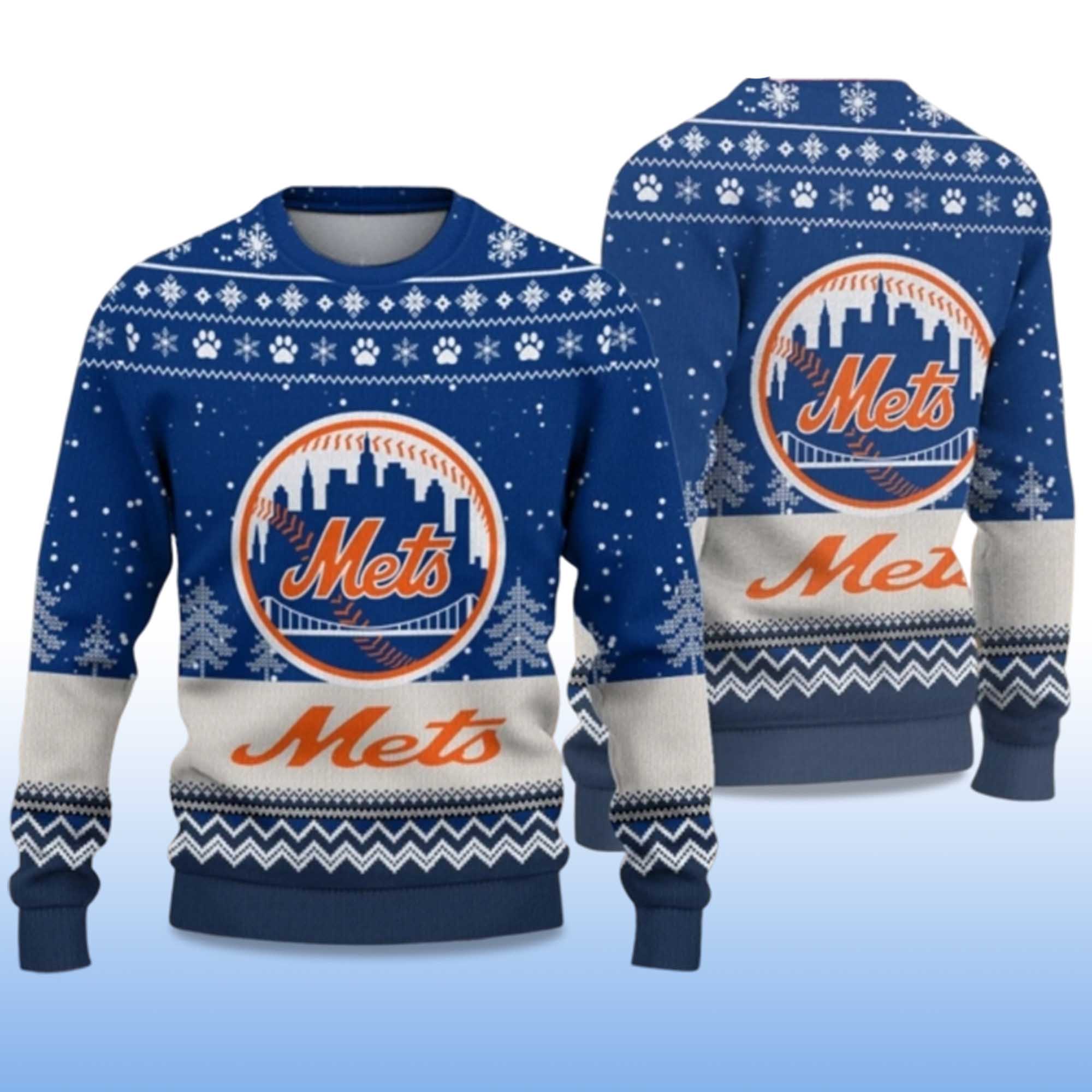 Alternative view of 2025 NY Mets Ugly Christmas Sweater