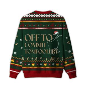 Alternative view of 2025 Off To Commit Tomfoolery Ugly Christmas Sweater