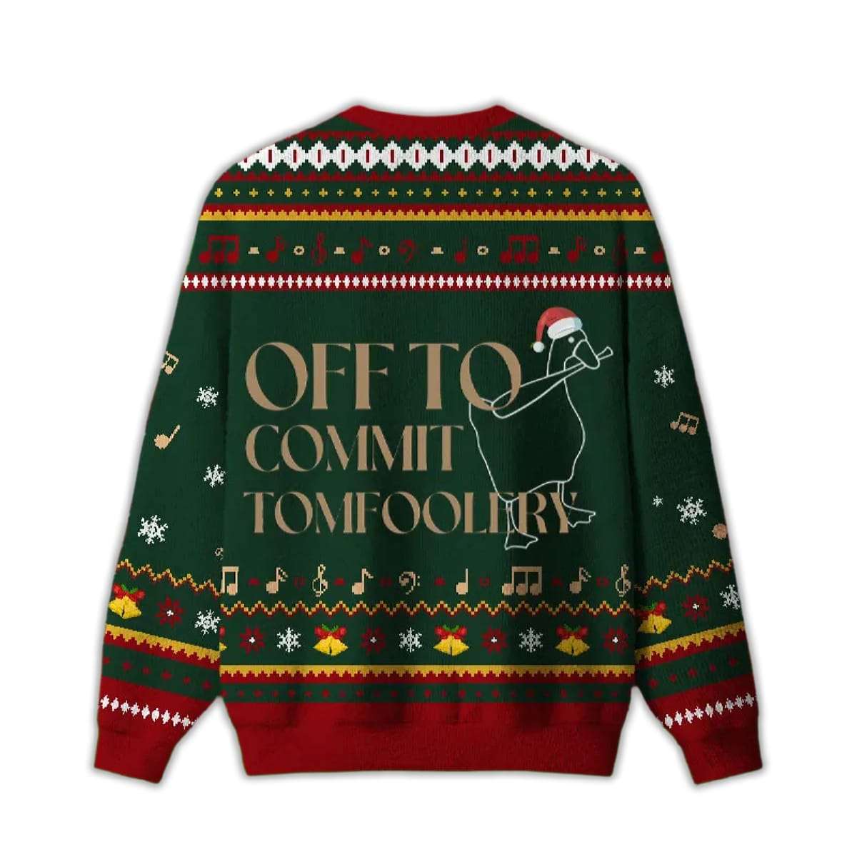 Alternative view of 2025 Off To Commit Tomfoolery Ugly Christmas Sweater