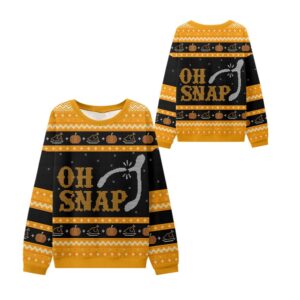 Alternative view of 2025 Oh Snap Thanksgiving Ugly Sweater - Grishko.com