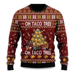 2025 Oh Taco Tree Ugly Christmas Sweater