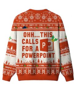 Alternative view of 2025 Ohh This Calls For A Spreadsheet Christmas Ugly Sweater