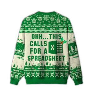 Alternative view of 2025 Ohh...This Calls for a Spreadsheet Ugly Christmas Sweater