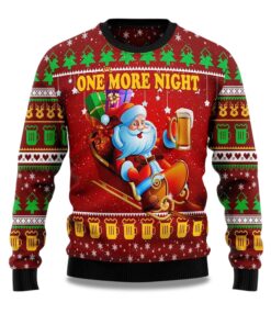 2025 One More Night Ugly Christmas Sweater