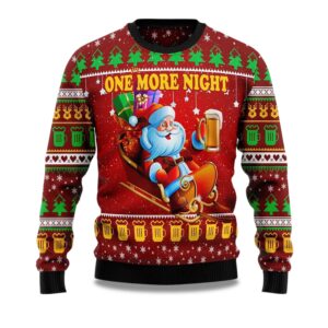 2025 One More Night Ugly Christmas Sweater