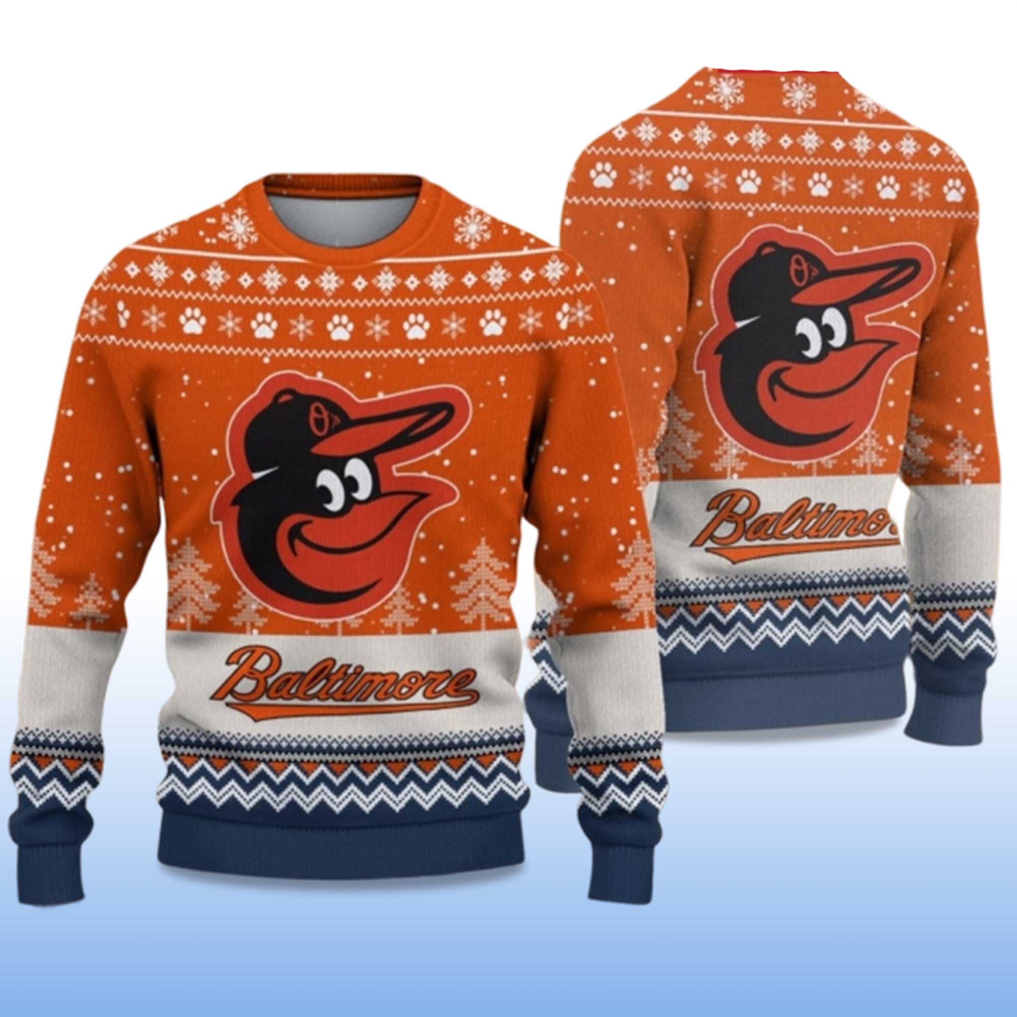 Alternative view of 2025 Orioles Ugly Christmas Sweater