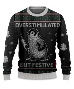 2025 Overstimulated but Festive Christmas Ugly Sweater