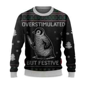 2025 Overstimulated but Festive Christmas Ugly Sweater