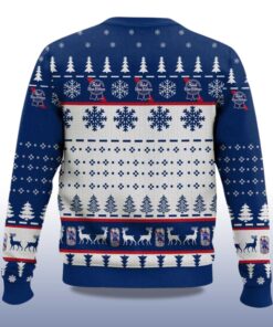 Alternative view of 2025 Pabst Blue Ribbon Titties Christmas Ugly Sweater