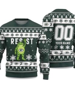 2025 Packers Portland Frog Resist Ugly Christmas Sweater