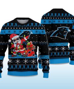 Alternative view of 2025 Panthers Santa Claus Ugly Christmas Sweater