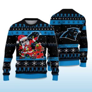 Alternative view of 2025 Panthers Santa Claus Ugly Christmas Sweater