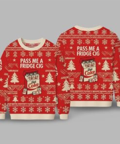 2025 Pass Me A Fridge Cig Diet Coke Christmas Ugly Sweater 