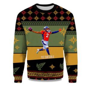 2025 Pat Surtain II Denver Broncos Ugly Christmas Sweater