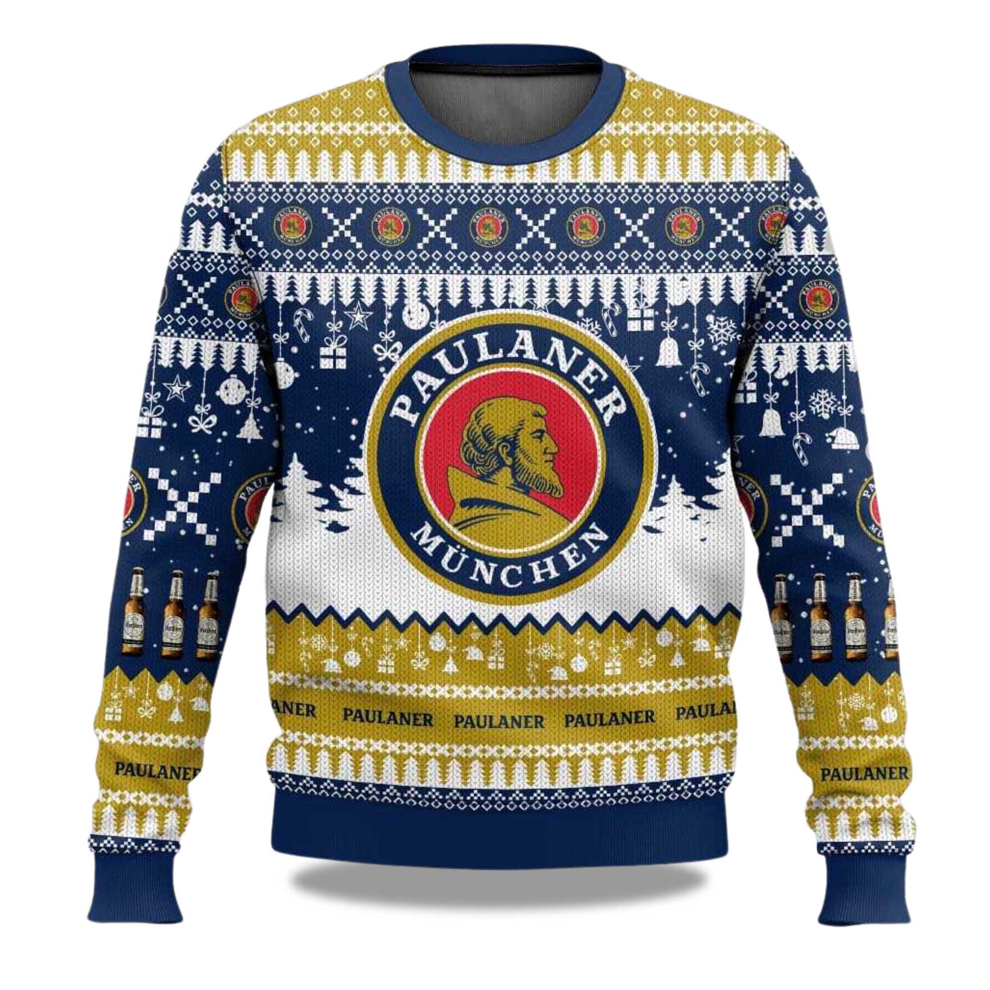 2025 Paulaner German Beer Christmas Ugly Sweater