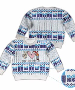 Alternative view of 2025 Peace Love Busch Light Beer Ugly Christmas Sweater