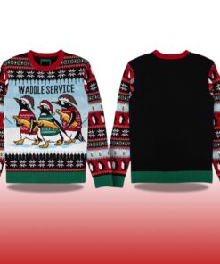 Alternative view of 2025 Penguin Waddle Service Christmas Ugly Sweater