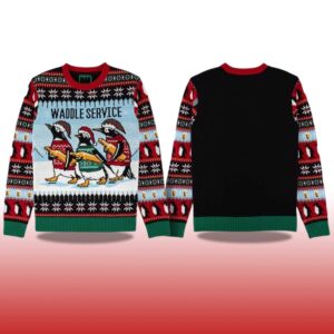 Alternative view of 2025 Penguin Waddle Service Christmas Ugly Sweater
