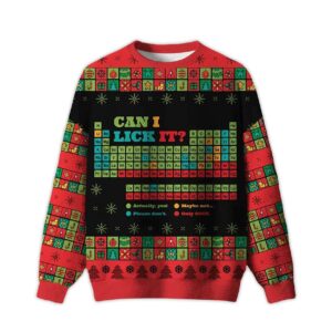 2025 Periodic Can I Lick It Ugly Christmas Sweater