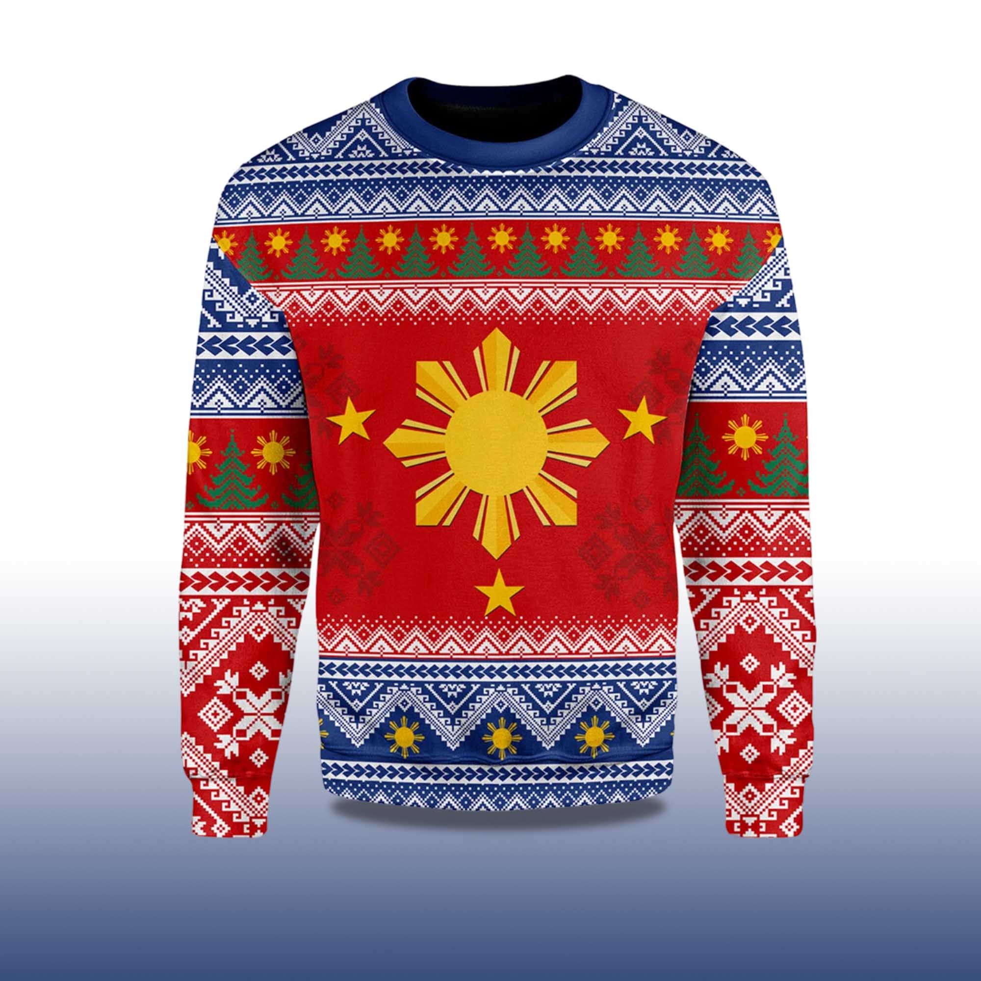 Alternative view of 2025 Philippines Filipinos Christmas Ugly Sweater