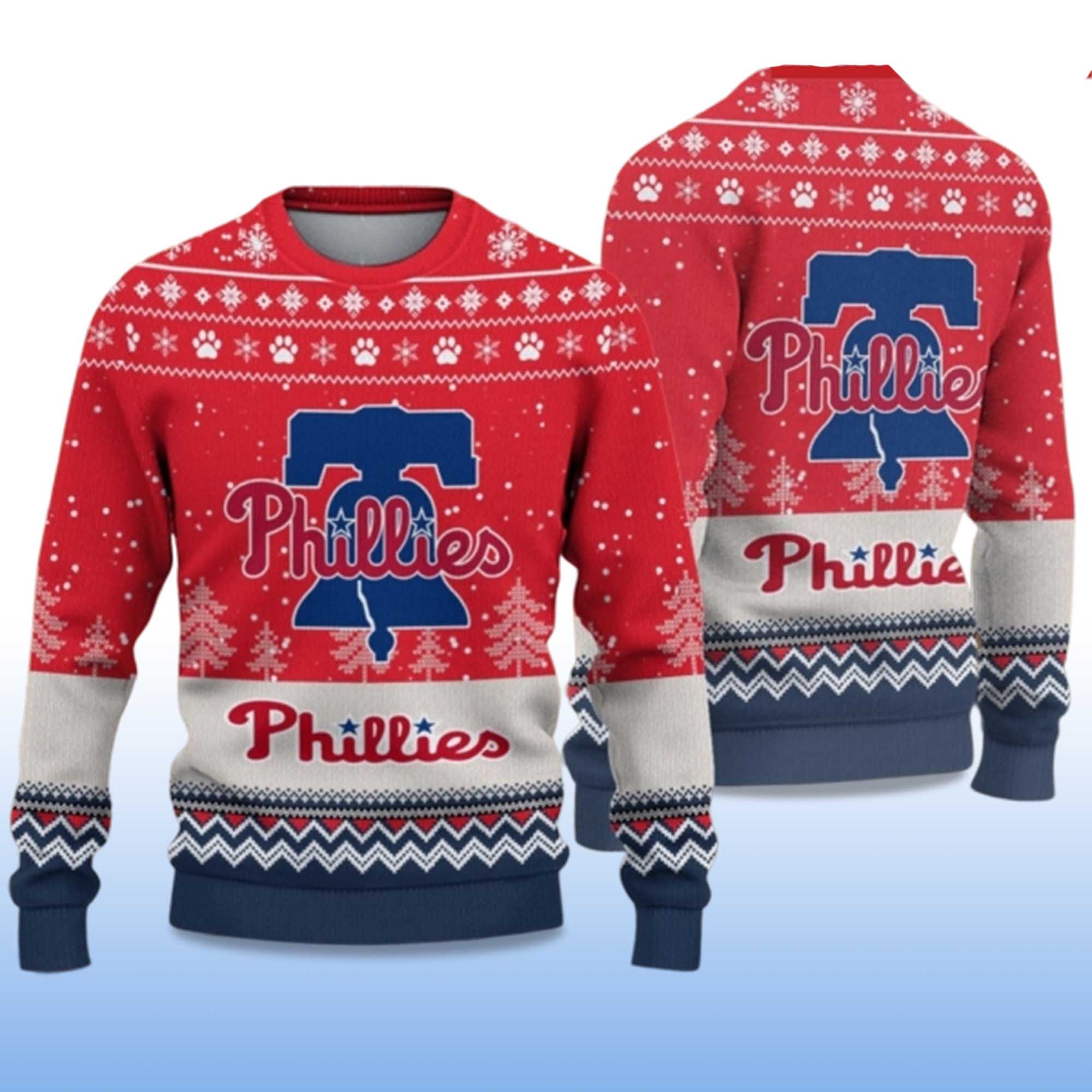 Alternative view of 2025 Phillies Ugly Christmas Sweater