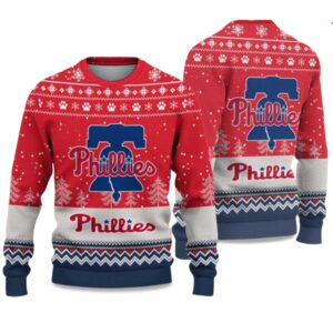 2025 Phillies Ugly Christmas Sweater