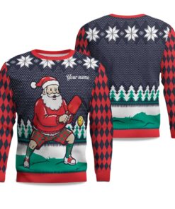 2025 Pickleball Santa Christmas Ugly Sweater