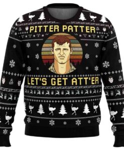 2025 Pitter Patter Let's Get At'er Letterkenny Ugly Christmas Sweater